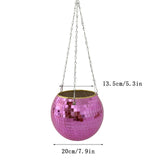 Disco Ball Flower Hanging Vase