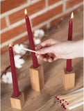 10 Inch Taper Candles Set of 4 - Dripless Taper Candles and Unscented Candlesticks - Perfect as Dinner Candles and Household Candles – Bordeaux Candles