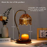 Flower Candle Warmer Lamp with Timer