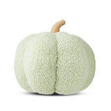 Fall Harvest Green Fabric Pumpkin Shaped Pillow, 10", by