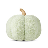 Fall Harvest Green Fabric Pumpkin Shaped Pillow, 10