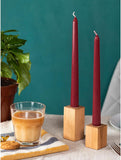 10 Inch Taper Candles Set of 4 - Dripless Taper Candles and Unscented Candlesticks - Perfect as Dinner Candles and Household Candles – Bordeaux Candles